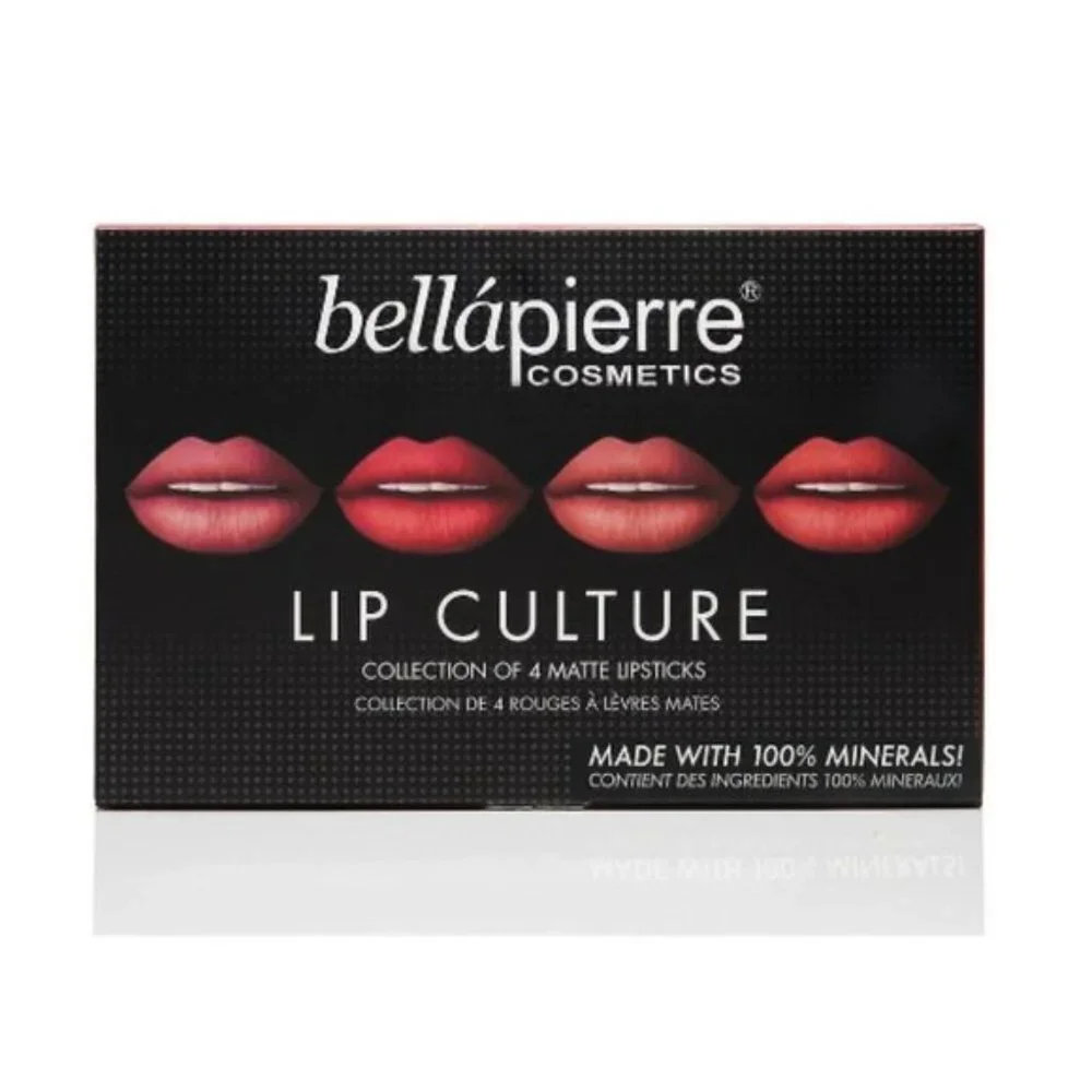 bellapierre Cosmetics Lip Culture Collection of 4 Matte Lipsticks- NIB